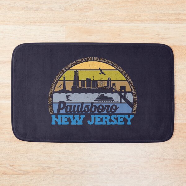Item preview, Paulsboro New Jersey Sunset Retro Vintage Local Pride Logo designed and sold by CRHPOD20.
