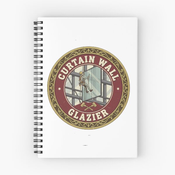 Item preview, Retro Curtain Wall Glazier Emblem | High-Rise Glass Installer Design designed and sold by TeeCraftTeeCo.
