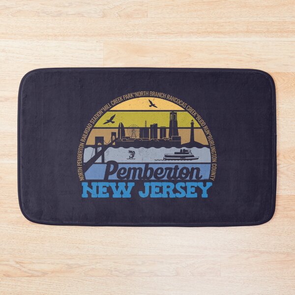 Item preview, Pemberton New Jersey Sunset Retro Vintage Local Pride Logo designed and sold by CRHPOD20.