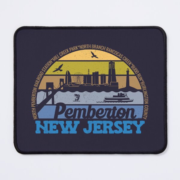 Item preview, Pemberton New Jersey Sunset Retro Vintage Local Pride Logo designed and sold by CRHPOD20.