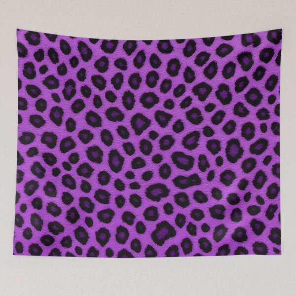 Item preview, Faux Fur Leopard Popular Luxury Purple Pink Collection designed and sold by TrendyDesigne412.