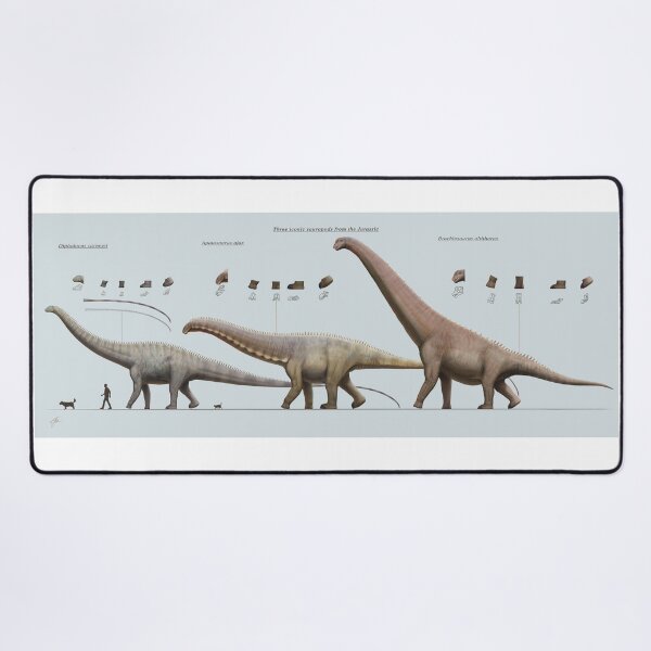 Item preview, Three iconic sauropods from the Jurassic designed and sold by paleoarteymas.
