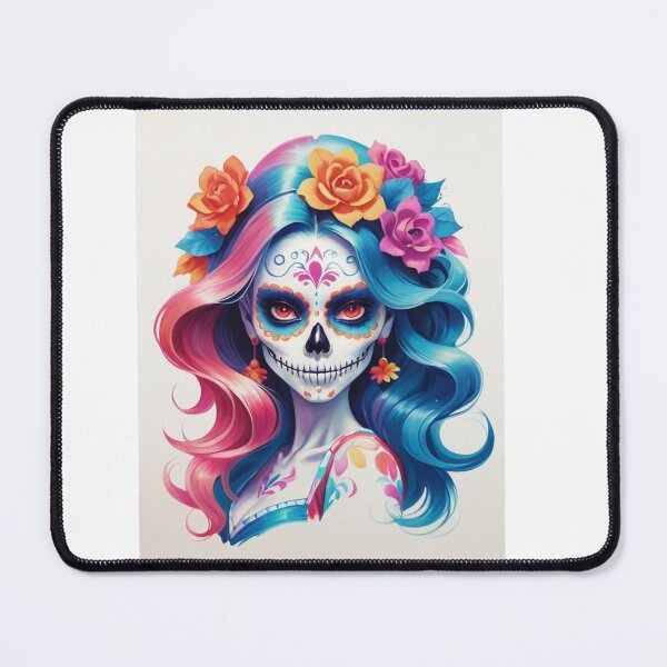 Item preview, Colourful Catrina pinup girl Sugar skull designed and sold by BellaAbreu8.