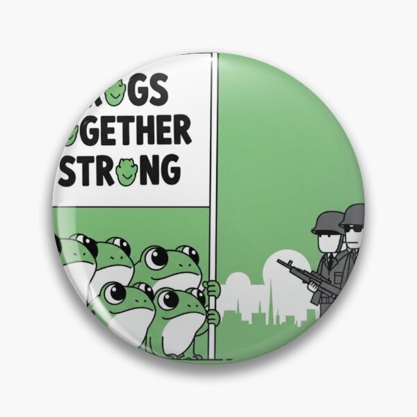 Item preview, Amphibian Solidarity: Frogs Against Fascism designed and sold by DracosFire.