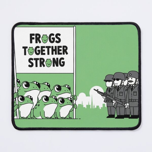 Item preview, Amphibian Solidarity: Frogs Against Fascism designed and sold by DracosFire.