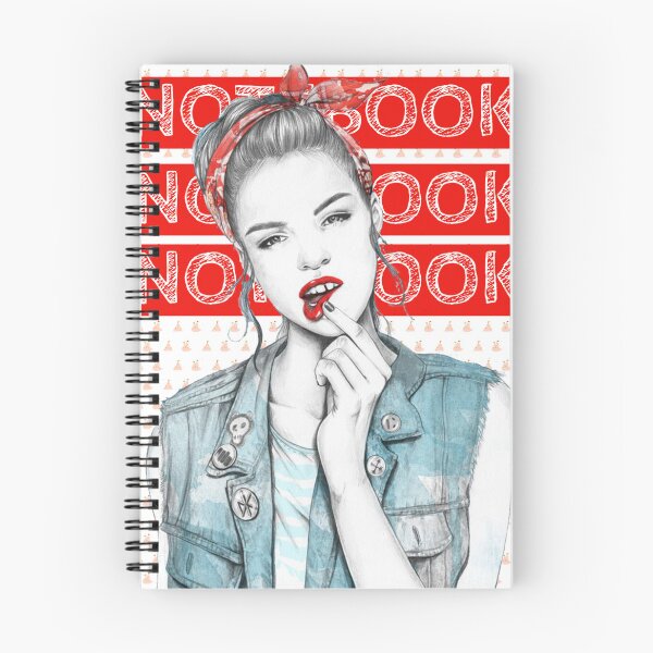 Item preview, Rebellious Pop Art Girl Notebook | Vintage Pin-Up Illustration designed and sold by MG.STUDIO.