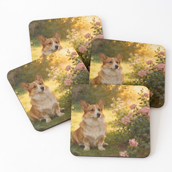 Item preview, Corgi in the Flowers II designed and sold by silvercalico.