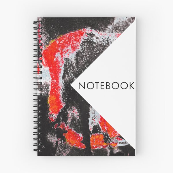 Item preview, Abstract Red & Black Grunge Notebook Cover | Modern Art Design designed and sold by MG.STUDIO.