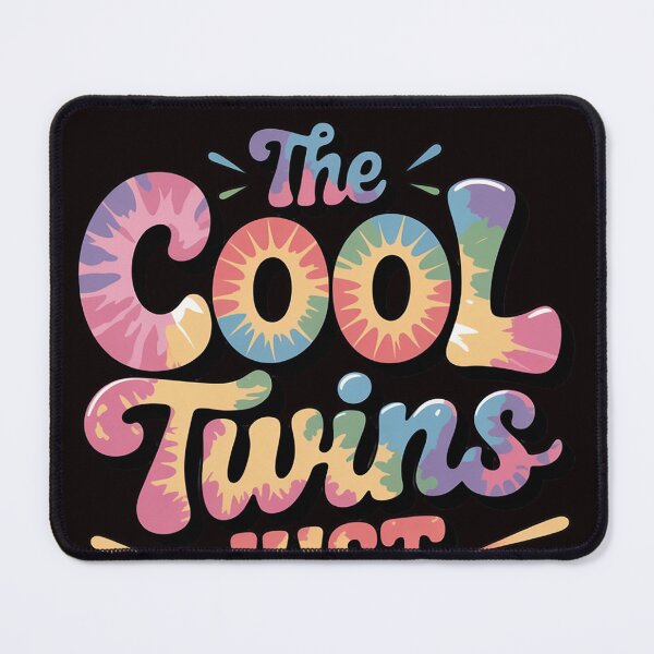 Item preview, The Cool Twins Just Showed Up Tie Dye Twin Flame Energy designed and sold by RopboxRone.