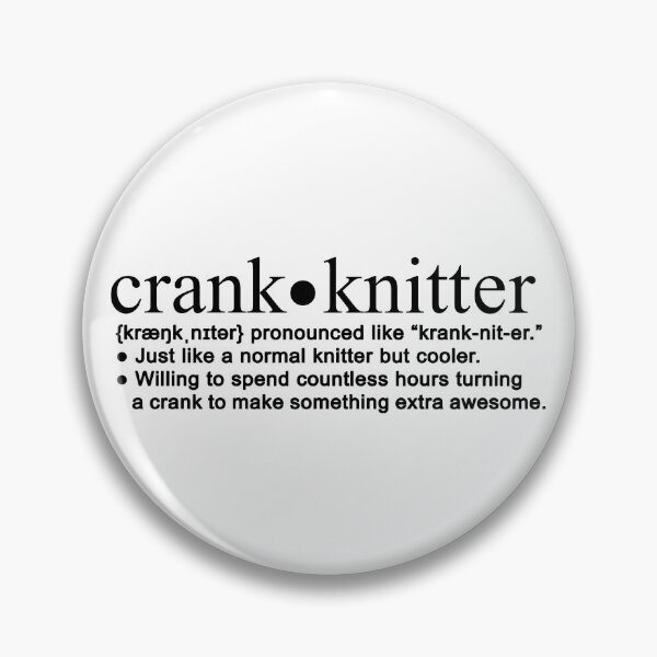 Item preview, crank knitter hand knitting machine user funny knitting designed and sold by Doooriginals.