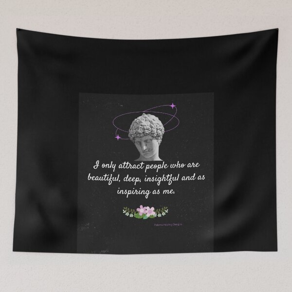Item preview, I only attract beautiful, deep, inspiring slogan designed and sold by PalomaHealing24.