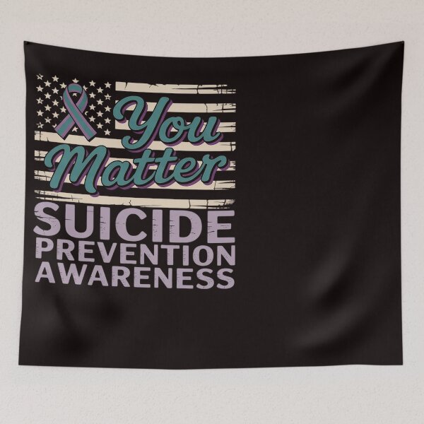 Item preview, You Matter Teal & Purple Ribbon Suicide Prevention Awareness designed and sold by RopboxRone.