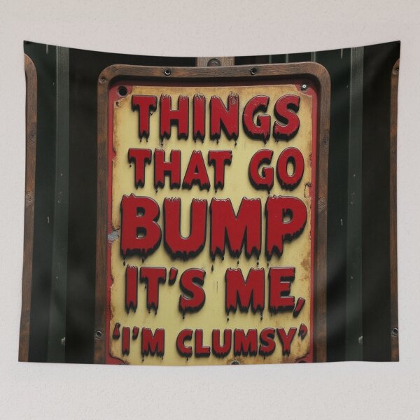 Item preview, Things That Go Bump It's Me I'm Clumsy | Funny Horror Humor Self Aware Gift designed and sold by Antik by Schulz.
