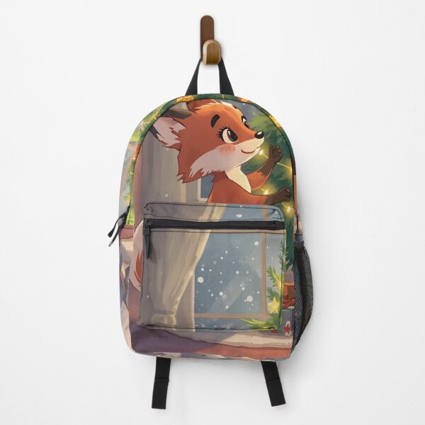 Item preview, Fox & Bunny’s Festive Tree Decorating Time designed and sold by WildlifeWhimsy.