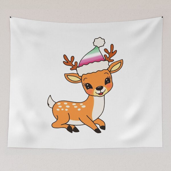 Item preview, Abrosexual Santa Hat Reindeer – Cute Abrosexual Christmas Design designed and sold by Travelslightly.
