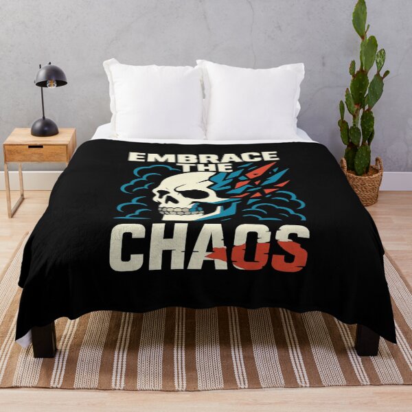 Item preview, EMBRACE THE CHAOS – Shattered Helmet Vector Tee | Flat Vector Glitch Skull Design designed and sold by BiomortoArts.