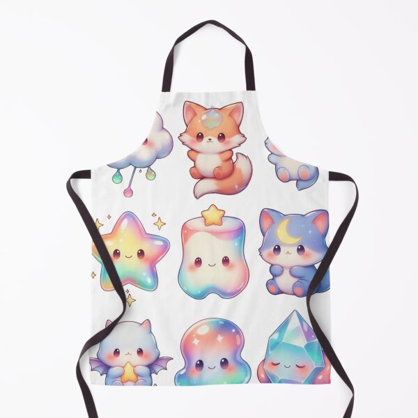 Item preview, Kawaii Pastel Creatures – Cute Fox, Bunny, Star, Cloud & Jelly Characters designed and sold by SuyPrintArt.