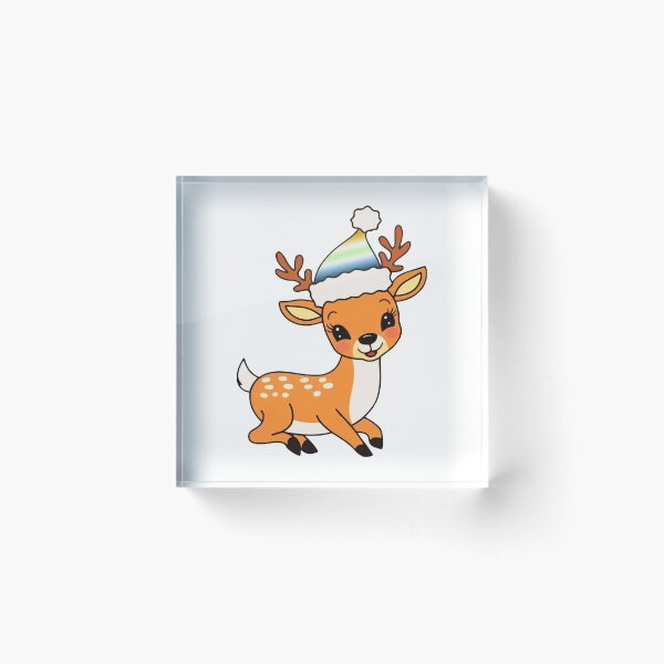 Item preview, AroAce Agender Santa Hat Reindeer – Cute AroAce Agender Christmas Design designed and sold by Travelslightly.