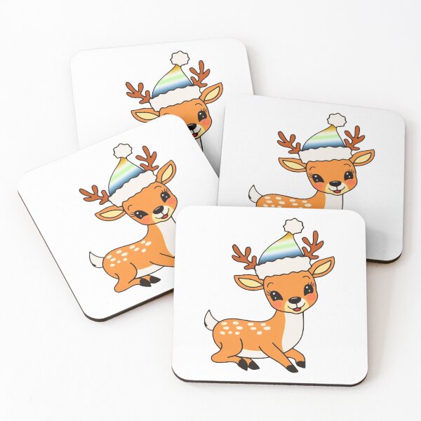Item preview, AroAce Agender Santa Hat Reindeer – Cute AroAce Agender Christmas Design designed and sold by Travelslightly.