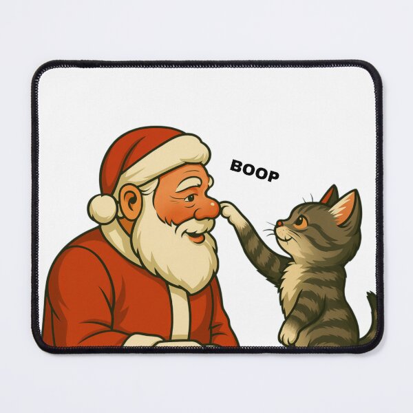 Item preview, Gray Tabby Boops Santa's Nose designed and sold by Play-The-Planet.