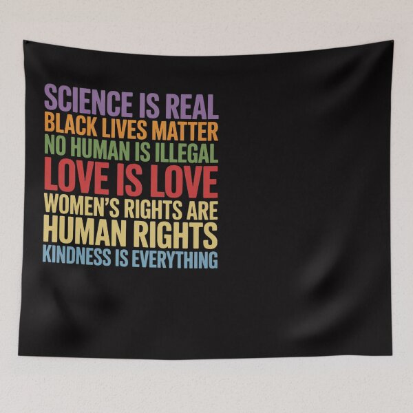 Item preview, Womens Gay Pride Science Is Real Black Lives Matter Love Is Love designed and sold by Silicula.