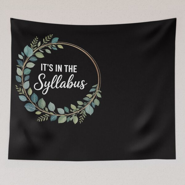 Item preview, Women Professor Saying Student It's In The Syllabus designed and sold by Silicula.