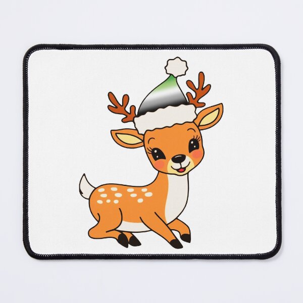 Item preview, Aromantic Santa Hat Reindeer – Cute Aromantic Christmas Design designed and sold by Travelslightly.