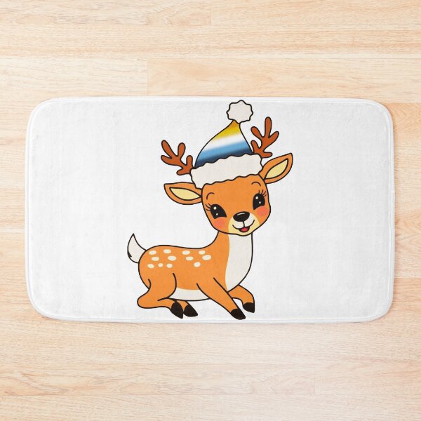 Item preview, AroAce Santa Hat Reindeer – Cute AroAce Christmas Design designed and sold by Travelslightly.