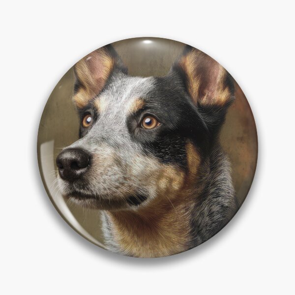 Item preview, Australian Cattle Dog Portrait designed and sold by Elisabeth Lucas.