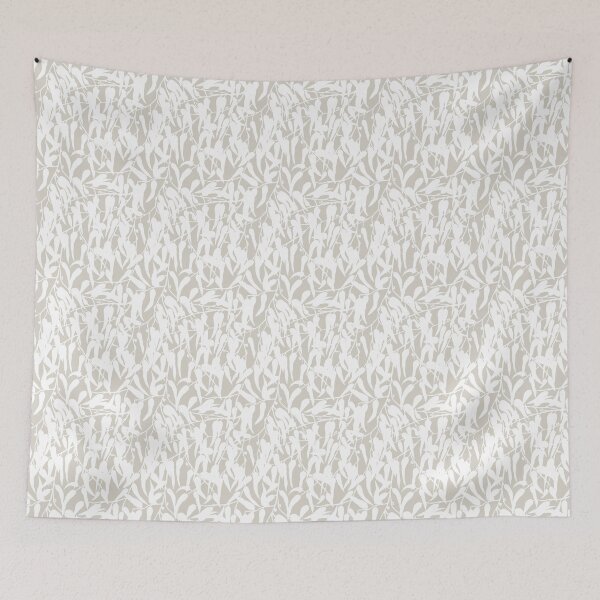 Item preview, Gumleaves silhouette - Painted Leaves - latte light designed and sold by Stephanie Fiona Design.