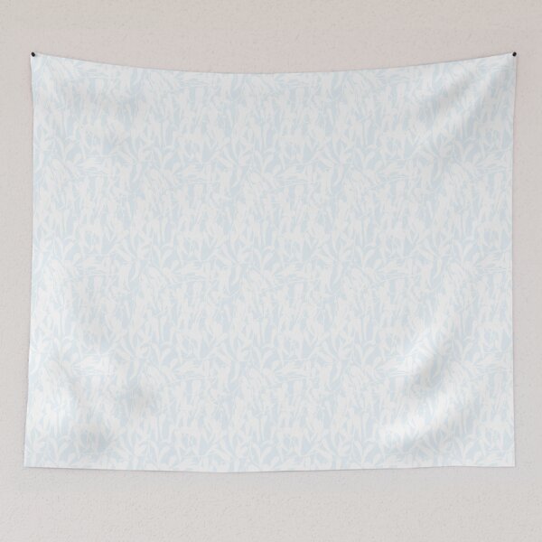 Item preview, Gumleaves silhouette - Painted Leaves - sky blue designed and sold by Stephanie Fiona Design.