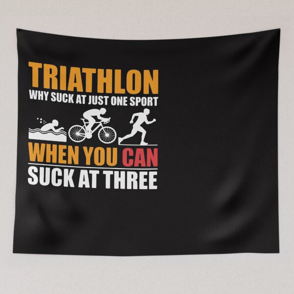 Item preview, Triathlon Why Suck At Just One Sport Tri designed and sold by Silicula.