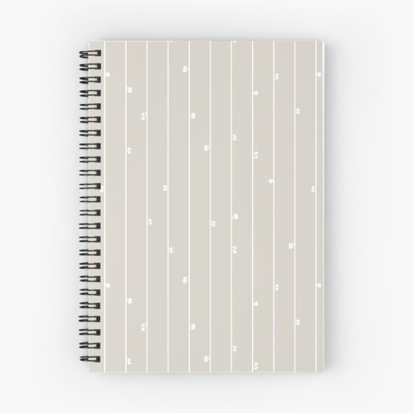 Item preview, Gumleaves stripes - Painted Leaves - latte white designed and sold by Stephanie Fiona Design.