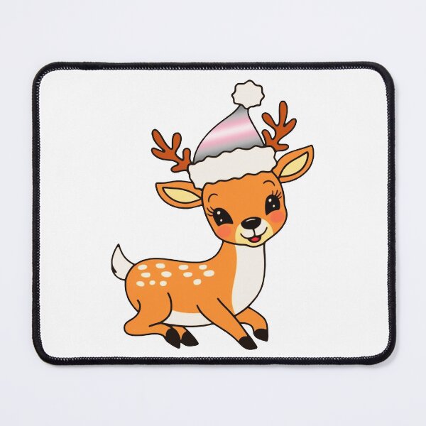Item preview, Demigirl Flag Santa Hat Reindeer – Cute LGBTQ Christmas Design designed and sold by Travelslightly.