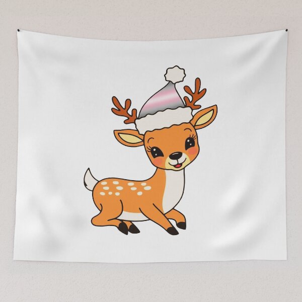 Item preview, Demigirl Flag Santa Hat Reindeer – Cute LGBTQ Christmas Design designed and sold by Travelslightly.