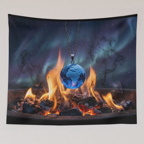 Item preview, Planet in Flames – Art with a Message designed and sold by Girih.