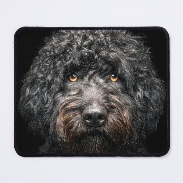 Item preview, Barbet Portrait on Black designed and sold by Elisabeth Lucas.
