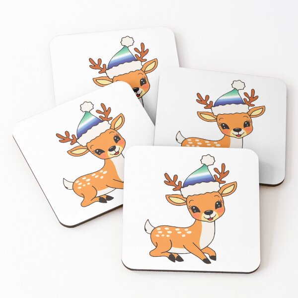 Item preview, Gay MLM Flag Santa Hat Reindeer – Cute LGBTQ Christmas Design designed and sold by Travelslightly.