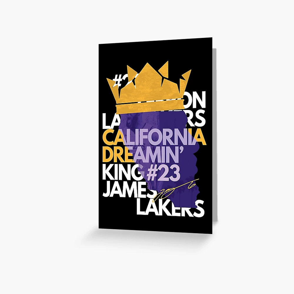 LeBron James Jersey Back Greeting Card for Sale by JJMoe7