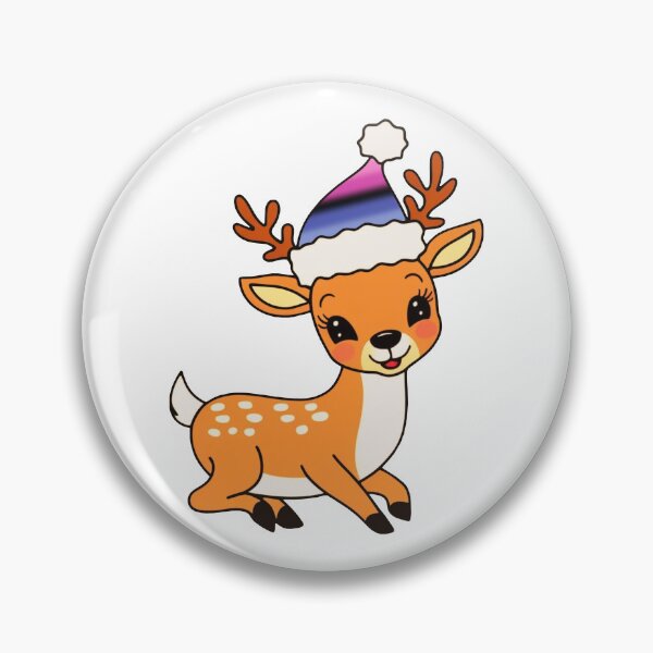 Item preview, Omnisexual Flag Santa Hat Reindeer – Cute LGBTQ Christmas Design designed and sold by Travelslightly.