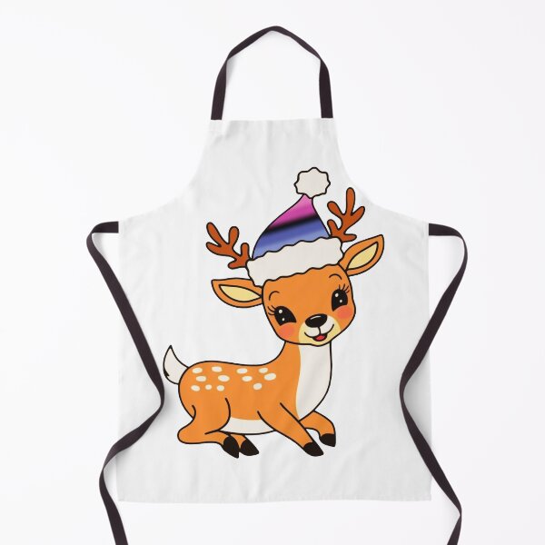 Item preview, Omnisexual Flag Santa Hat Reindeer – Cute LGBTQ Christmas Design designed and sold by Travelslightly.