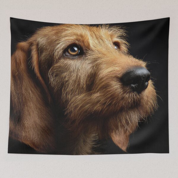 Item preview, Basset Fauve de Bretagne Portrait on Black designed and sold by Elisabeth Lucas.