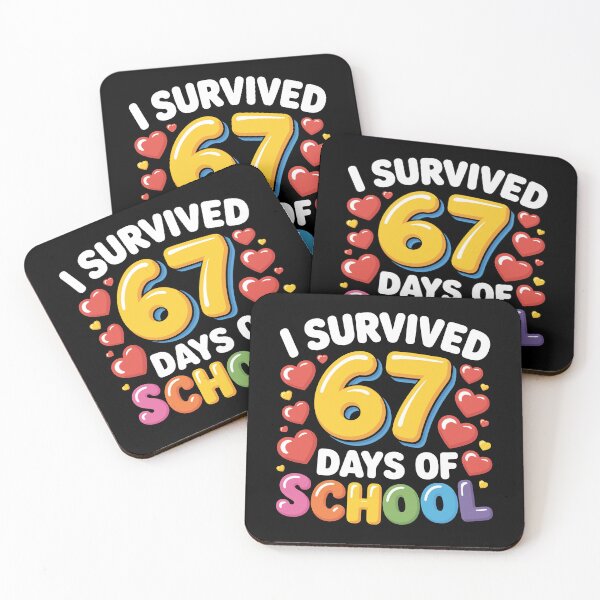 Item preview, I Survived 67 Six Seven Days Of School 100th Day of School Math Teacher Student designed and sold by jakaun.