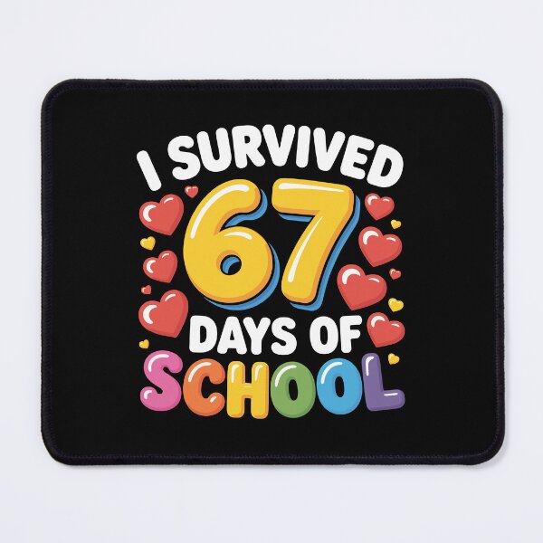 Item preview, I Survived 67 Six Seven Days Of School 100th Day of School Math Teacher Student designed and sold by jakaun.