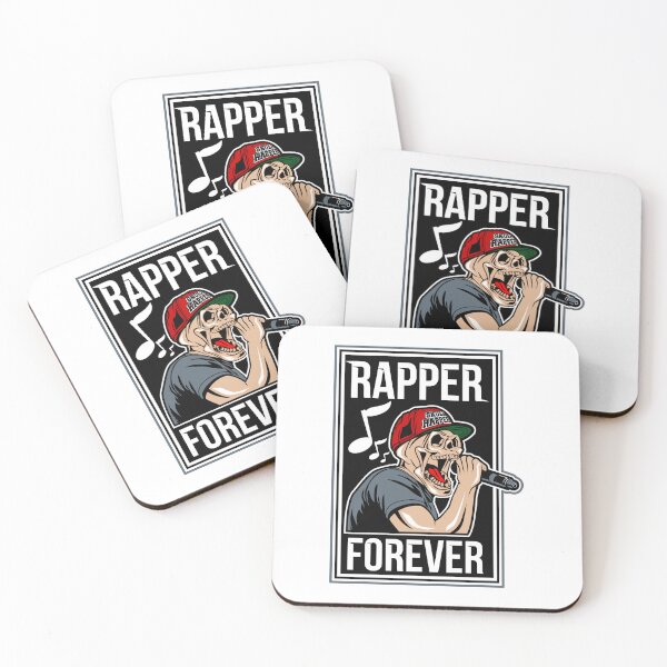 Item preview, Rapper Forever Skull Microphone Hip Hop Art designed and sold by lojadpop.