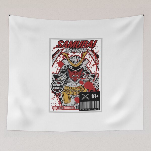 Item preview, Neo-Traditional Samurai Warrior Vintage Comic Book Design designed and sold by lojadpop.