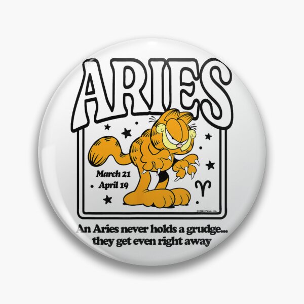 Item preview, Garfield Aries Attitude Zodiac Style – Funny Bold Illustration designed and sold by BaileJavo.