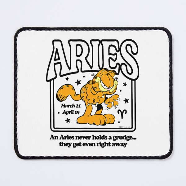 Item preview, Garfield Aries Attitude Zodiac Style – Funny Bold Illustration designed and sold by BaileJavo.