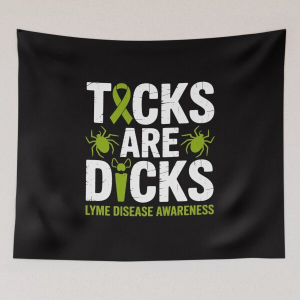 Item preview, Ticks are Dicks Lyme Disease Awareness Ribbon designed and sold by GalaFunny.