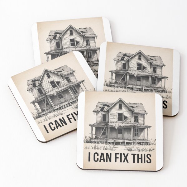 Item preview, Funny Renovation Broken House Design designed and sold by TMS-Studio.